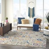image:imageNourison Home Passion Sunburst 53 x 73 Area Rug  Easy Clean Non Shedding Bed Room Living Room Dining Room Kitchen 5 x 7IvoryMulti