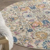 image:imageNourison Home Passion Sunburst 53 x 73 Area Rug  Easy Clean Non Shedding Bed Room Living Room Dining Room Kitchen 5 x 7IvoryMulti