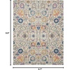 image:imageNourison Home Passion Sunburst 53 x 73 Area Rug  Easy Clean Non Shedding Bed Room Living Room Dining Room Kitchen 5 x 7IvoryMulti