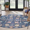 image:imageNourison Home Passion Sunburst 53 x 73 Area Rug  Easy Clean Non Shedding Bed Room Living Room Dining Room Kitchen 5 x 7Navy