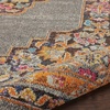 image:imageNourison Home Passionate Traditional Grey 67 x 96 Area Rug Easy Clean Non Shedding Bed Room Living Room Dining Room Kitchen 7x10Grey