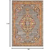image:imageNourison Home Passionate Traditional Grey 67 x 96 Area Rug Easy Clean Non Shedding Bed Room Living Room Dining Room Kitchen 7x10Grey