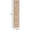 image:imageNourison Home Petra Ivory Multicolor 710 x 104 Area Rug  Easy Clean Non Shedding Bed Room Living Room Dining Room Kitchen 8 x 10IvoryMulti