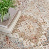 image:imageNourison Home Petra Ivory Multicolor 710 x 104 Area Rug  Easy Clean Non Shedding Bed Room Living Room Dining Room Kitchen 8 x 10IvoryMulti