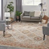 image:imageNourison Home Petra Ivory Multicolor 710 x 104 Area Rug  Easy Clean Non Shedding Bed Room Living Room Dining Room Kitchen 8 x 10IvoryMulti
