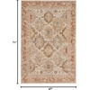 image:imageNourison Home Petra Ivory Multicolor 710 x 104 Area Rug  Easy Clean Non Shedding Bed Room Living Room Dining Room Kitchen 8 x 10IvoryMulti
