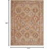 image:imageNourison Home Petra Ivory Multicolor 710 x 104 Area Rug  Easy Clean Non Shedding Bed Room Living Room Dining Room Kitchen 8 x 10Rust