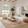 image:imageNourison Home Petra Traditional Ivory Blue 311 x 511 Area Rug Easy Clean Non Shedding Bed Room Living Room Dining Room Kitchen 4x6IvRust