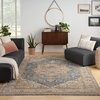image:imageNourison Home Petra Traditional Ivory Blue 311 x 511 Area Rug Easy Clean Non Shedding Bed Room Living Room Dining Room Kitchen 4x6Ivory Blue