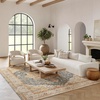 image:imageNourison Home Petra Traditional Ivory Blue 311 x 511 Area Rug Easy Clean Non Shedding Bed Room Living Room Dining Room Kitchen 4x6Ivory Blue
