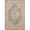 image:imageNourison Home Petra Traditional Ivory Blue 311 x 511 Area Rug Easy Clean Non Shedding Bed Room Living Room Dining Room Kitchen 4x6Ivory Blue