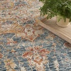 image:imageNourison Home Petra Traditional Ivory Blue 311 x 511 Area Rug Easy Clean Non Shedding Bed Room Living Room Dining Room Kitchen 4x6Ivory Blue