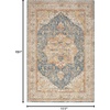 image:imageNourison Home Petra Traditional Ivory Blue 311 x 511 Area Rug Easy Clean Non Shedding Bed Room Living Room Dining Room Kitchen 4x6Ivory Blue