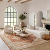 image:imageNourison Home Petra Traditional Ivory Blue 311 x 511 Area Rug Easy Clean Non Shedding Bed Room Living Room Dining Room Kitchen 4x6Ivory Multicolor