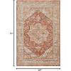 image:imageNourison Home Petra Traditional Ivory Blue 311 x 511 Area Rug Easy Clean Non Shedding Bed Room Living Room Dining Room Kitchen 4x6Ivory Multicolor
