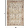 image:imageNourison Home Petra Traditional Vintage Rust 23 x 102 Area Rug Easy Clean Non Shedding Bed Room Living Room Dining Room Kitchen 2x10Ivory