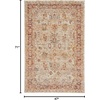 image:imageNourison Home Petra Traditional Vintage Rust 23 x 102 Area Rug Easy Clean Non Shedding Bed Room Living Room Dining Room Kitchen 2x10Ivory