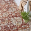 image:imageNourison Home Petra Traditional Vintage Rust 23 x 102 Area Rug Easy Clean Non Shedding Bed Room Living Room Dining Room Kitchen 2x10Rust