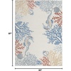 image:imageNourison Home Pompeii Coastal Nautical amp Beach IvoryMulti 53 x 73 Area Rug Easy Clean Non Shedding Bed Room Living Room Dining Room Kitchen 5x753 x 73 Rectangular