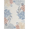 image:imageNourison Home Pompeii Coastal Nautical amp Beach IvoryMulti 53 x 73 Area Rug Easy Clean Non Shedding Bed Room Living Room Dining Room Kitchen 5x753 x 73 Rectangular