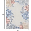 image:imageNourison Home Pompeii Coastal Nautical amp Beach IvoryMulti 53 x 73 Area Rug Easy Clean Non Shedding Bed Room Living Room Dining Room Kitchen 5x7710 x 910 Rectangular