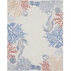 image:imageNourison Home Pompeii Coastal Nautical amp Beach IvoryMulti 53 x 73 Area Rug Easy Clean Non Shedding Bed Room Living Room Dining Room Kitchen 5x7710 x 910 Rectangular