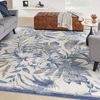 image:imageNourison Home Pompeii Ivory Grey 53 x 73 Area Rug  Easy Clean Non Shedding Bed Room Living Room Dining Room Kitchen 5 x 7Ivory Blue