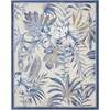 image:imageNourison Home Pompeii Ivory Grey 53 x 73 Area Rug  Easy Clean Non Shedding Bed Room Living Room Dining Room Kitchen 5 x 7Ivory Blue