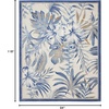 image:imageNourison Home Pompeii Ivory Grey 53 x 73 Area Rug  Easy Clean Non Shedding Bed Room Living Room Dining Room Kitchen 5 x 7Ivory Blue