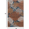 image:imageNourison Home Pompeii Ivory Grey Blue 3 x 5 Area Rug  Easy Clean Non Shedding Bed Room Living Room Dining Room Kitchen 3 x 5Blue Multicolor