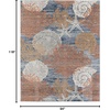 image:imageNourison Home Pompeii Ivory Grey Blue 3 x 5 Area Rug  Easy Clean Non Shedding Bed Room Living Room Dining Room Kitchen 3 x 5Blue Multicolor