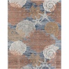 image:imageNourison Home Pompeii Ivory Grey Blue 3 x 5 Area Rug  Easy Clean Non Shedding Bed Room Living Room Dining Room Kitchen 3 x 5Blue Multicolor