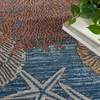 image:imageNourison Home Pompeii Ivory Grey Blue 3 x 5 Area Rug  Easy Clean Non Shedding Bed Room Living Room Dining Room Kitchen 3 x 5Blue Multicolor