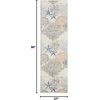 image:imageNourison Home Pompeii Ivory Grey Blue 3 x 5 Area Rug  Easy Clean Non Shedding Bed Room Living Room Dining Room Kitchen 3 x 5Ivory Grey Blue