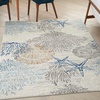 image:imageNourison Home Pompeii Ivory Grey Blue 3 x 5 Area Rug  Easy Clean Non Shedding Bed Room Living Room Dining Room Kitchen 3 x 5Ivory Grey Blue