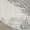 image:imageNourison Home Pompeii Ivory Grey Blue 3 x 5 Area Rug  Easy Clean Non Shedding Bed Room Living Room Dining Room Kitchen 3 x 5Ivory Grey Blue