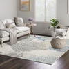 image:imageNourison Home Pompeii Ivory Grey Blue 3 x 5 Area Rug  Easy Clean Non Shedding Bed Room Living Room Dining Room Kitchen 3 x 5Ivory Grey Blue