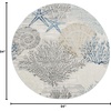 image:imageNourison Home Pompeii Ivory Grey Blue 3 x 5 Area Rug  Easy Clean Non Shedding Bed Room Living Room Dining Room Kitchen 3 x 5Ivory Grey Blue