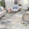 image:imageNourison Home Pompeii Ivory Grey Blue 3 x 5 Area Rug  Easy Clean Non Shedding Bed Room Living Room Dining Room Kitchen 3 x 5Ivory Grey Blue