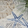 image:imageNourison Home Pompeii Ivory Grey Blue 3 x 5 Area Rug  Easy Clean Non Shedding Bed Room Living Room Dining Room Kitchen 3 x 5Ivory Grey Blue
