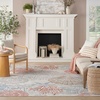 image:imageNourison Home Pompeii Ivory Grey Blue 3 x 5 Area Rug  Easy Clean Non Shedding Bed Room Living Room Dining Room Kitchen 3 x 5Multi Color