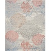 image:imageNourison Home Pompeii Ivory Grey Blue 3 x 5 Area Rug  Easy Clean Non Shedding Bed Room Living Room Dining Room Kitchen 3 x 5Multi Color
