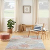 image:imageNourison Home Pompeii Ivory Grey Blue 3 x 5 Area Rug  Easy Clean Non Shedding Bed Room Living Room Dining Room Kitchen 3 x 5Multi Color