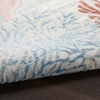 image:imageNourison Home Pompeii Ivory Grey Blue 3 x 5 Area Rug  Easy Clean Non Shedding Bed Room Living Room Dining Room Kitchen 3 x 5Multi Color