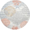 image:imageNourison Home Pompeii Ivory Grey Blue 3 x 5 Area Rug  Easy Clean Non Shedding Bed Room Living Room Dining Room Kitchen 3 x 5Multi Color