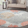 image:imageNourison Home Pompeii Ivory Grey Blue 3 x 5 Area Rug  Easy Clean Non Shedding Bed Room Living Room Dining Room Kitchen 3 x 5Multi Color