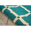 image:imageNourison Home Portico IndoorOutdoor Navy 8 x 106 Area Rug Easy Cleaning Non Shedding Bed Room Living Room Dining Room Backyard Deck Patio 8x11Aqua