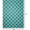 image:imageNourison Home Portico IndoorOutdoor Navy 8 x 106 Area Rug Easy Cleaning Non Shedding Bed Room Living Room Dining Room Backyard Deck Patio 8x11Aqua