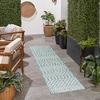 image:imageNourison Home Positano Aqua 22 x 12 Area Rug  Easy Clean Non Shedding Bed Room Living Room Dining Room Kitchen 12 Runner