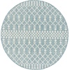 image:imageNourison Home Positano Aqua 6 x Round Area Rug  Easy Clean Non Shedding Bed Room Living Room Dining Room Kitchen 6 x Round